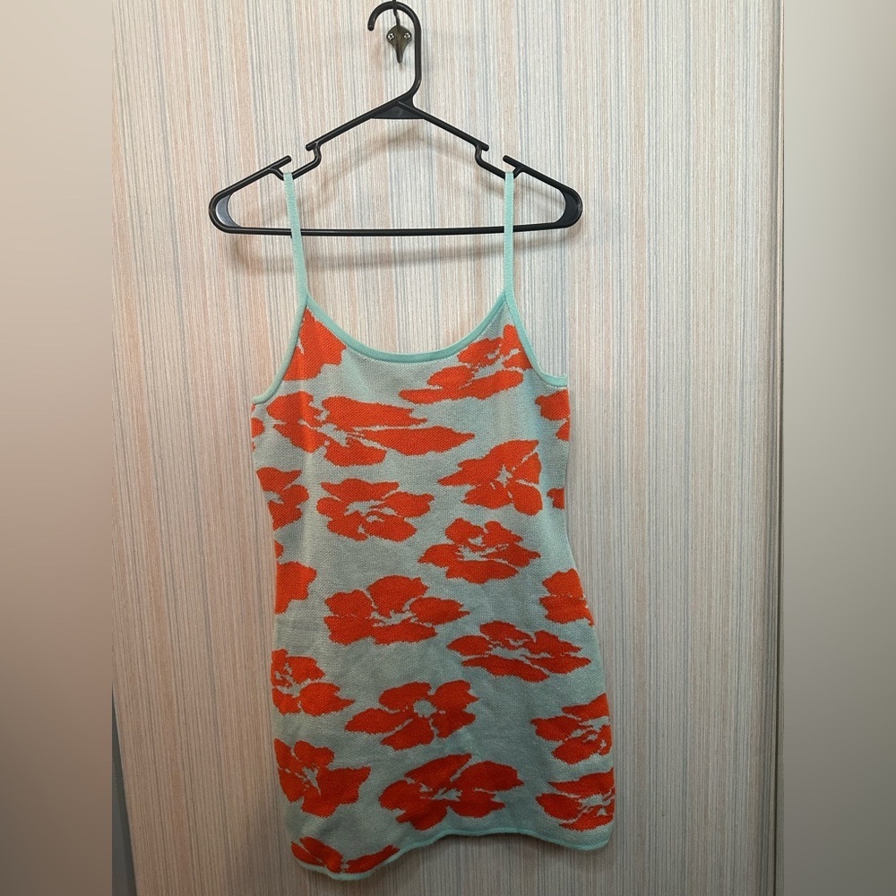 Floral Print Dress with Straps